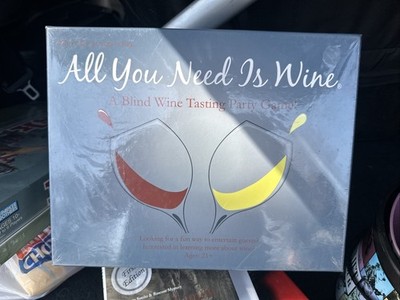 All You Need Is Wine, A Blind Wine Tasting Party Game, New, Factory Sealed.