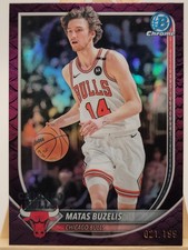 2025-26 Bowman Chrome Matas Buzelis BCV-73 Purple Reptilian Refractor/199