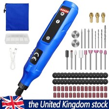 80Pcs Cordless Rotary Tool Kit Mini Electric Grinder Dremel DIY Craft Polishing