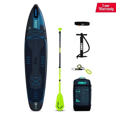 Jobe Aero Duna SUP Board 11,6 Paket blau + gratis wasserdichte Gadgettasche