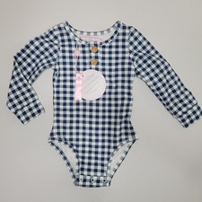 Sweet Honey Gingham Long Sleeve Button Up 12M