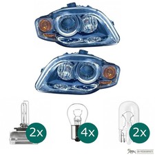 Hauptscheinwerfer Scheinwerfer Set H7 + Motor passt für Audi A4 8E b7 ab 04-08