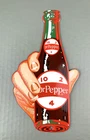 VINTAGE Drink DR. PEPPER GOOD FOR LIFE! SODA POP GASOLINE OIL PORCELAIN GAS SIGN