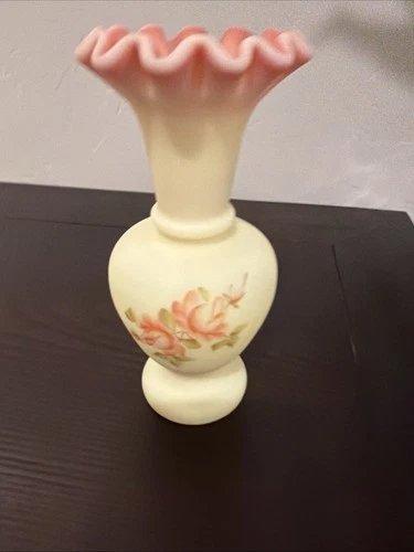 Fenton Burmese Vase