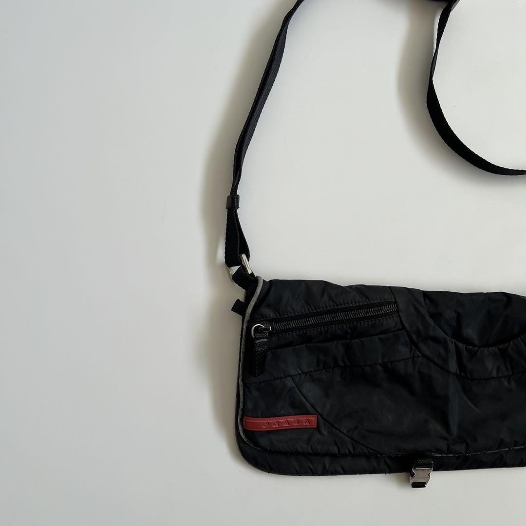 バッグ 90s PRADA SPORT ARCHIVE SHOULDER BAG PRADA SPORT 90s Archive One Shoulder Bag Black Nylon Logo