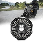 5.75 inch Round Motorcycle LED Headlight with DRL Amber Turn Signal Black NEW
