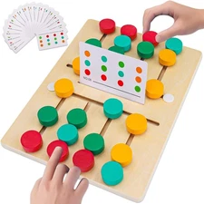 AugToy Montessori Color Matching Learning Toys Sliding Puzzle for Kids 3 4 5... 
