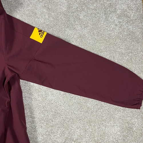 Adidas Mens M Burgundy Arizona State Sun Devils Athletic Hoodie 1/4 Zip NWT - Picture 9 of 12