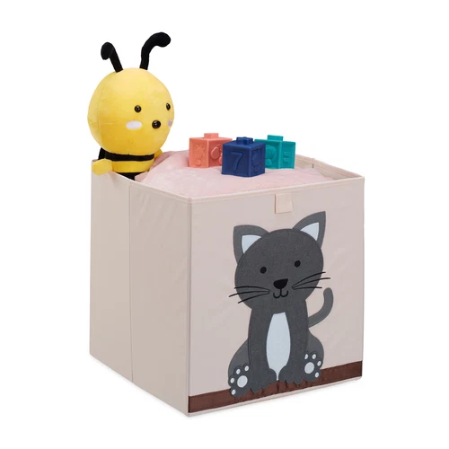 Cajas almacenaje infantil caja de juguetes contenedor decorativo plegable - Imagen 1 de 7