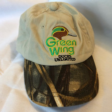 Youth Ducks Unlimited Green Wings Duck Hunting Ball Cap Hat Adjustable One Size