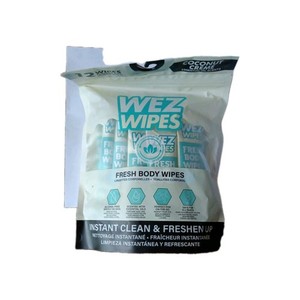 Wez Wipes Fresh Body Wipes Coconut Creme Essential Oil Scents
