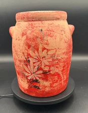 Vintage Ohio Pottery Stoneware Unglazed Crock 9" tall