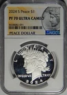 2024-S NGC PF 70 ULTRA CAMEO PEACE DOLLAR - WG8