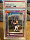2024 Panini Donruss - Rated Rookie Caleb Williams Optic Preview Pink Prizm PSA 9