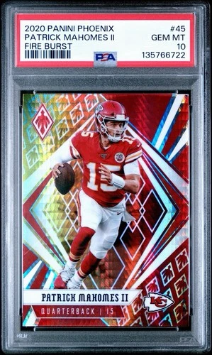 PATRICK MAHOMES II 2020 Phoenix Fire Burst #45 PSA 10 GEM MINT Chiefs! 🐐