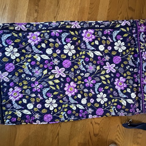 VERA BRADLEY Garment Travel Bag Luggage Floral Nightingale Purple Fable Quilted - Picture 12 of 16