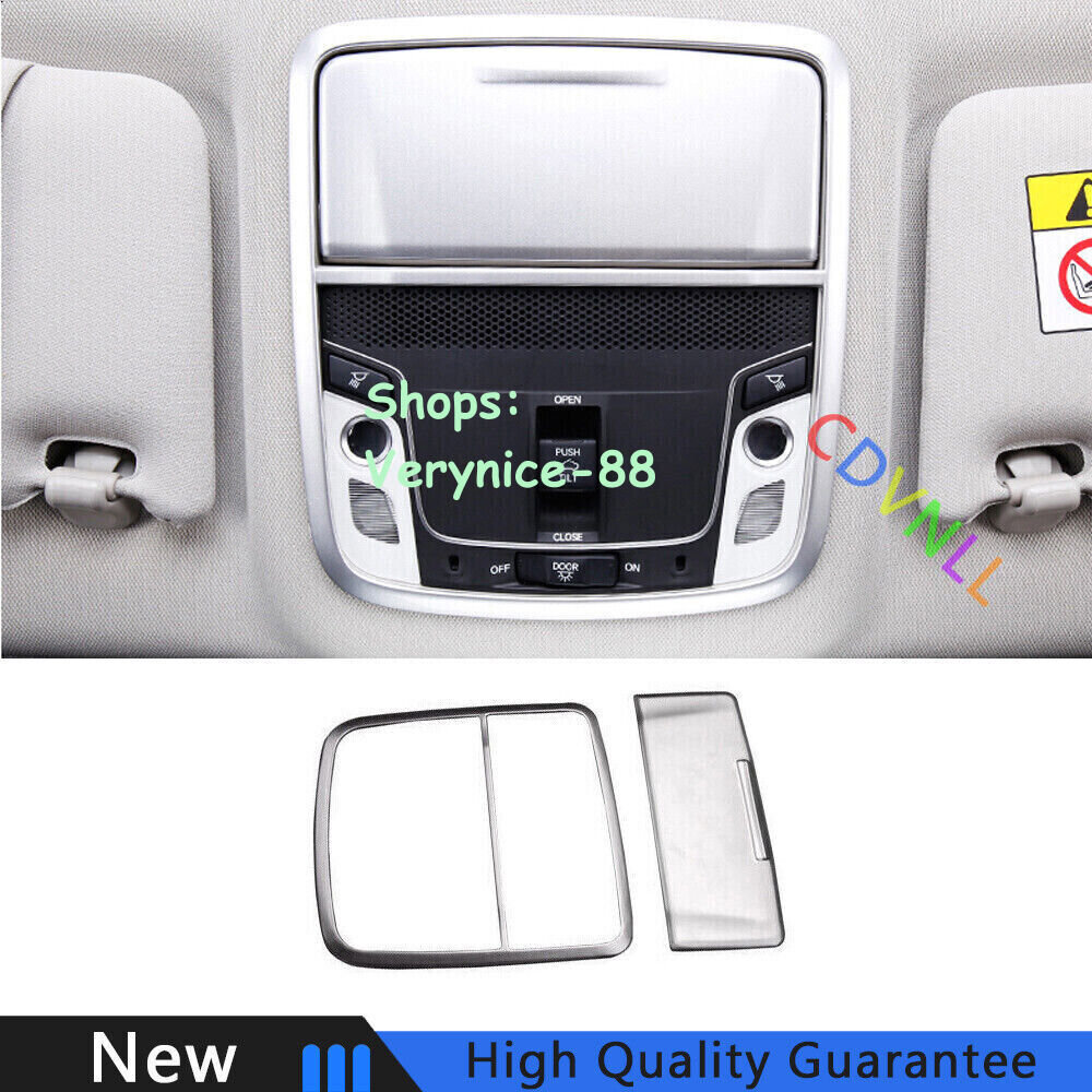 For Honda Accord 10th 2018-2022 Sliver Matte Front Reading Light Lamp Frame Trim