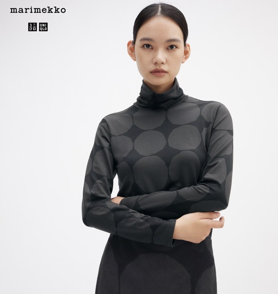UNIQLO Marimekko Heattech Turtleneck Long Sleeve T-shirt 464712