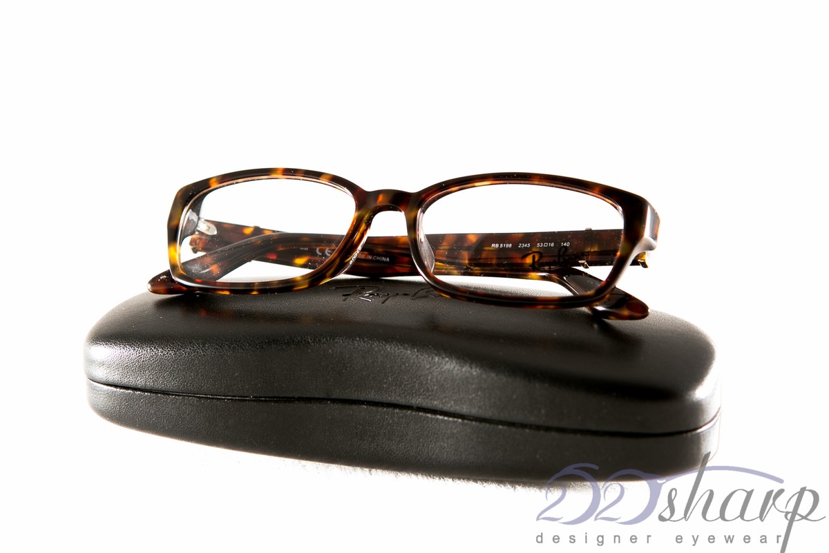Ray Ban  Rb 5198 2345 Brown Tortoise Authentic Eyeglasses Rb5198 53-16 140 Ray-ban Eyeglasses RB 5198 2345 Polished Tortoise Square  main image 4