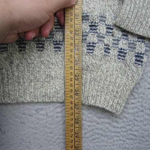 Vintage Winona Knits Sweater Mens XL Brown Wool Fair Isle Fisherman 1980s USA - Picture 8 of 11