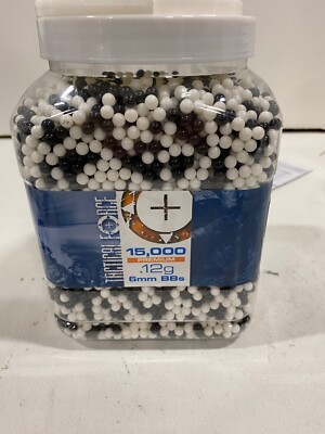 Premium 6mm Airsoft BBS Ammo, 15,000 Count.12 Gram