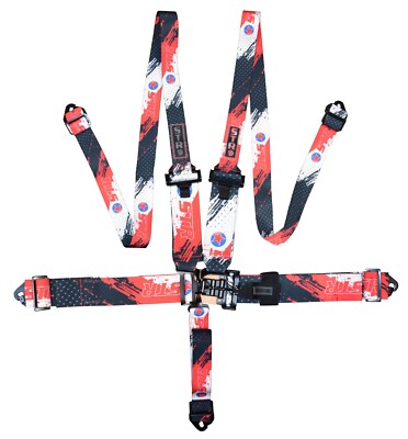 Nascar Race Harness 5-Point 3'' to 2'' FHR Racing Safety Belt F2 SFI STR Pattern