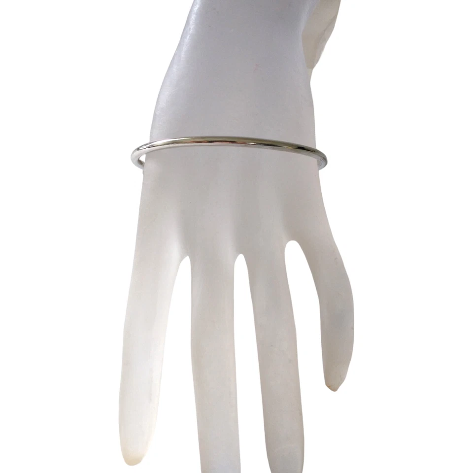 Pulsera Brazalete Cristales Flotantes Dije Medallón Tono Plata Modernista Lujo Foto 4 de 4