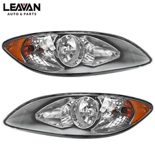 For 2008-2016 International ProStar Chrome Headlights Headlamps Left+Right Pair