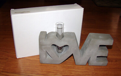 Frank Lloyd Wright Foundation LOVE Polished Concrete BUD VASE (Y9264)