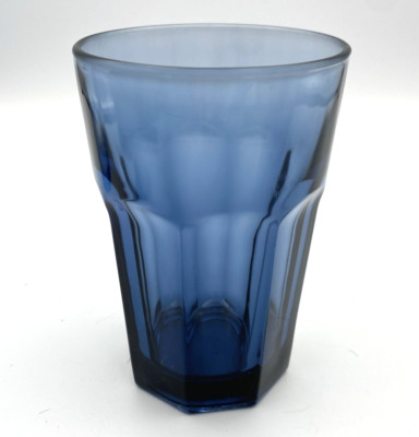 VTG Libbey GIBRALTAR DUSKY BLUE Heavy Pressed Panels 5'' Flat Juice Glass