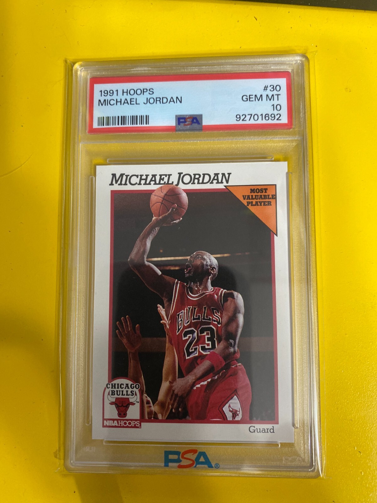 michael jordan 1991 nba hoops card