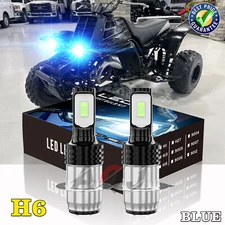 2x For Honda Recon 250 1997-2004 H6M Csp LED Headlight Xenon 8000k blue Bulbs
