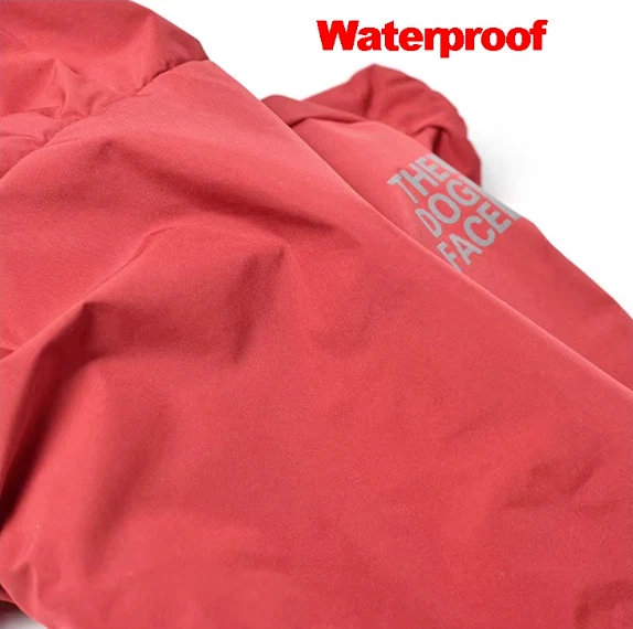 Holiday Fall/Winter Pet Dog Waterproof Coat Warm Rain And Snow Red Jacket Gift - Image 3 of 4
