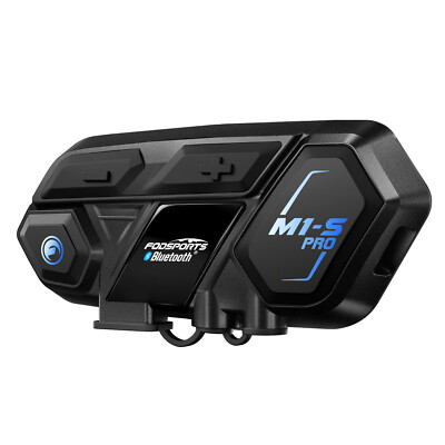 M1-S PRO 2000m 10 Riders Motorcycle Helmet Intercom Motorbike Bluetooth Headset