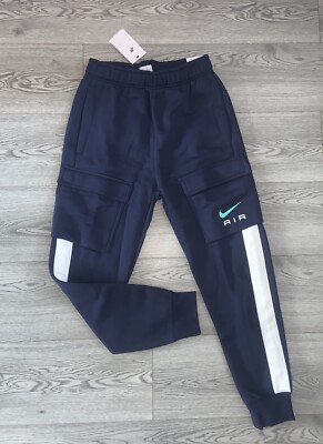 Nike Air Max Men's Fleece Cargo Trousers Pants Joggers Size Small