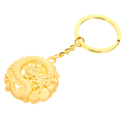 Year of The Dragon Keychain Chinese New Ring Keychains with