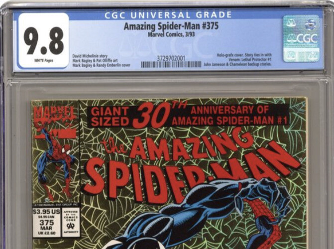RARE Amazing Spiderman #375 GOLD, 1993, Marvel, Mint