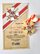 Göde Abzeichen --Roter Adler Orden mit Schwertern-- Preußen