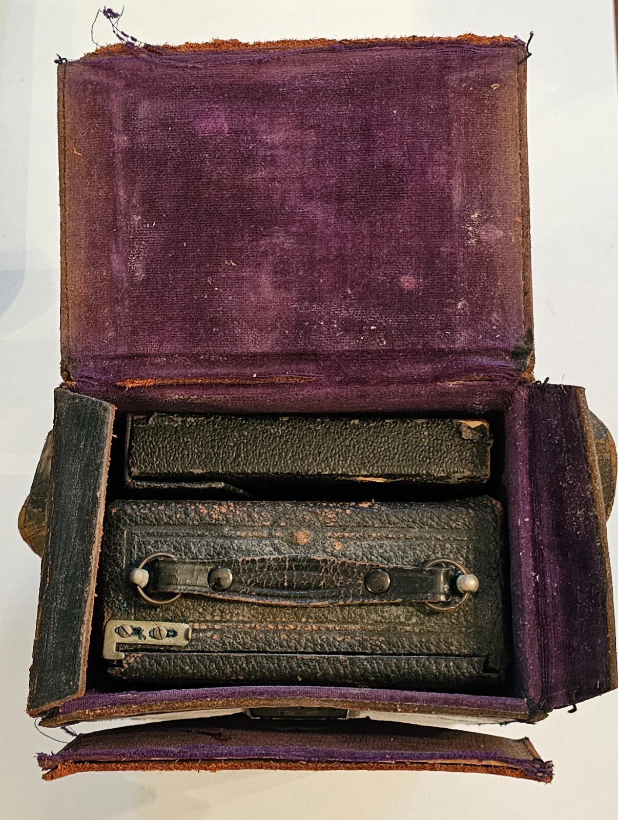 Vintage German Folding Camera with AGC Shutter and Leitmeyr Lens and Film Pack