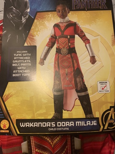 New Girls Halloween Costume Marvel Black Panther Wakanda Dora Milaje Medium