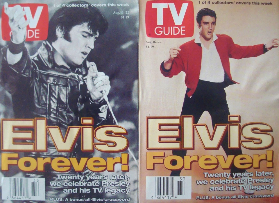 RARE LOT DE MAGAZINES ELVIS PRESLEY TV GUIDE - USA 1997 -20E ANNIVERSAIRE - Photo 1/1