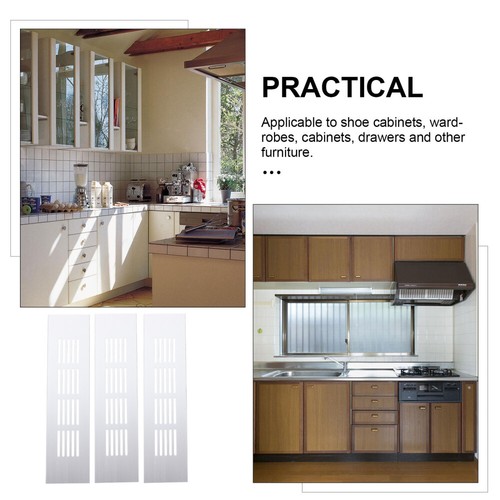3 Pcs Aluminum Alloy Breathable Mesh Aluminium Cabinet Furniture Vent - Afbeelding 11 van 12