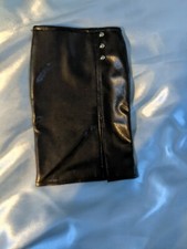 SD BJD lot - Faux Leather Skirt With Side Slit And Stud Detail By Dollmore, New