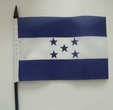 Bandera Honduras Desk Flag 4"x 6" inches Order With or Without Stand