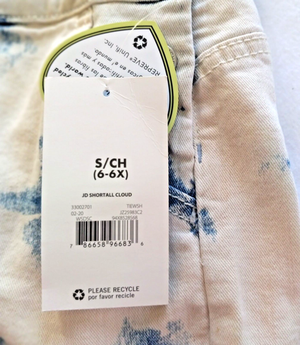 Vintage Jordache Girls Overalls Size 6-6X NEW Tie-Dye Denim Shorts/Romper - Picture 10 of 14