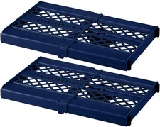 LockerMate Adjust-A-Shelf Locker Shelf, Extends to Fit Your 2 Pack, Blue