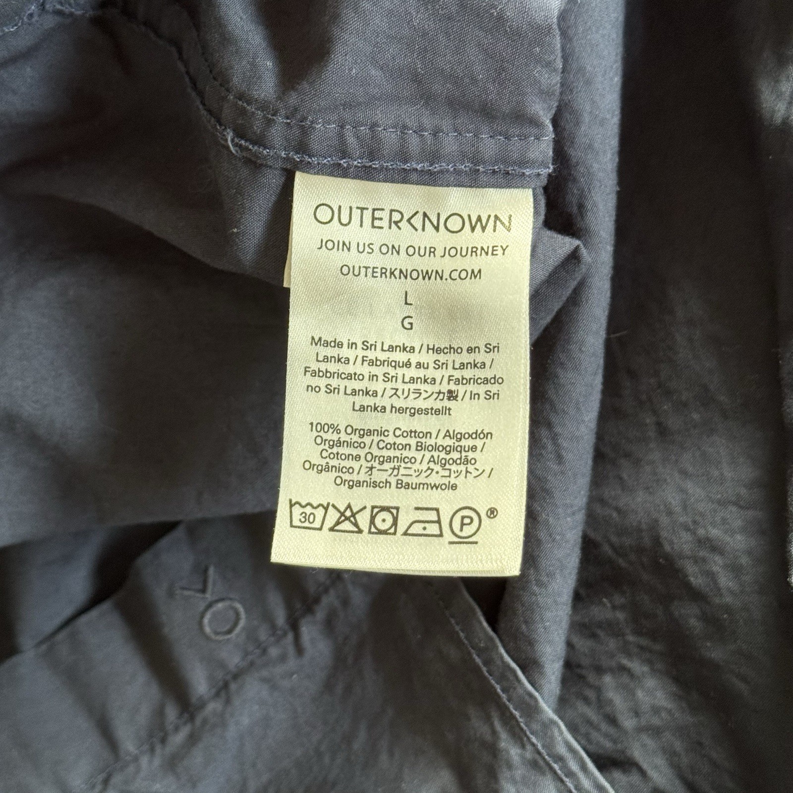 Outerknown Button Down Shirt Men’s Large Long Sle… - image 4