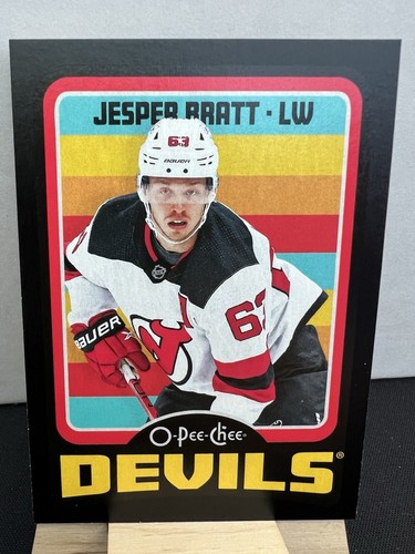 2024-25 O-PEE-CHEE RETRO BLACK BORDER JESPER BRATT /100 DEVILS #538 All-Star - Picture 1 of 2