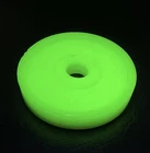 Vtg Uranium Glass UV Glows In Dark 4” Round Unknown Piece Part Replacement