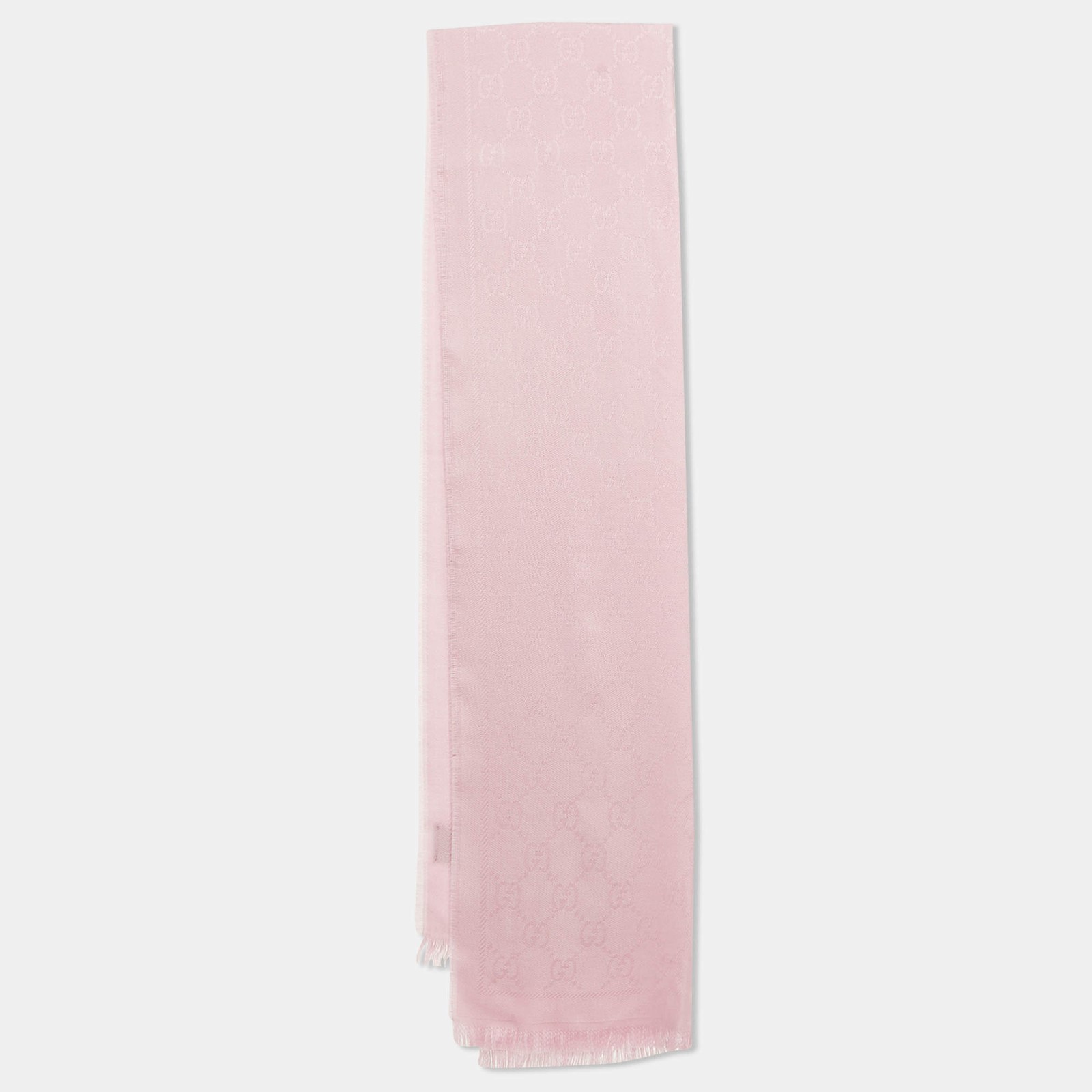 Gucci Lavender GG Jacquard Silk Scarf